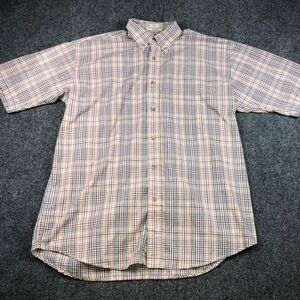 Foxfire‎ Men's Medium Plaid Short Sleeve Button Down Casual Shirt